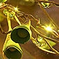 Natural Cone Garland Green - 20 LED - Battery Operated
